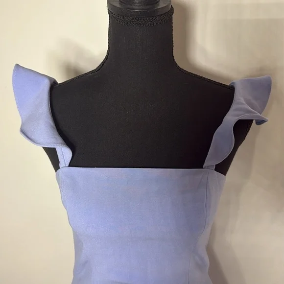 Women Plain Casual Mini Dress, Dusty Blue - Picture 6 of 9